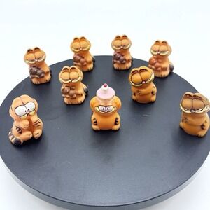 LOT Garfield Pookie Mini Figures Pencil Topper Huggers‎ United Feature Syndicate